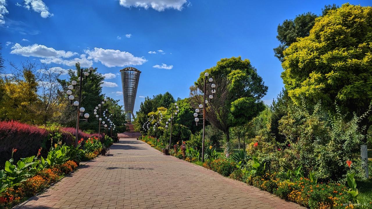 Independence Park in Shymkent